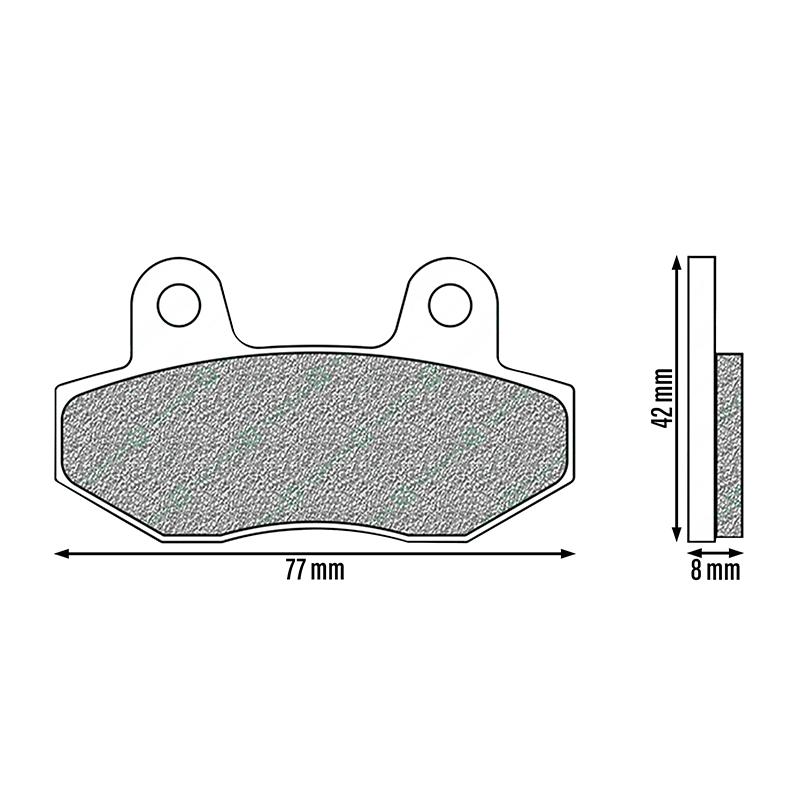 Plaquette de frein Newfren pour Peugeot Speedfight 3 2010-2014 et Speedfight 4 2015+ (FD0358BE) - vue 2