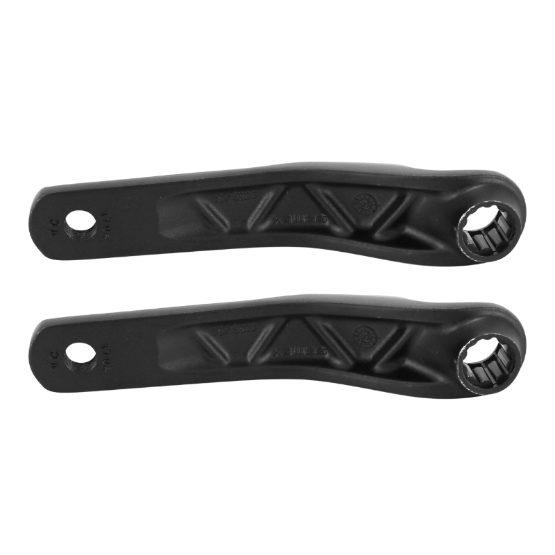 Manivelle paire VTT fat bike Leader Fox Brasa moteur Panasonic 170 mm alu noir - vue 2