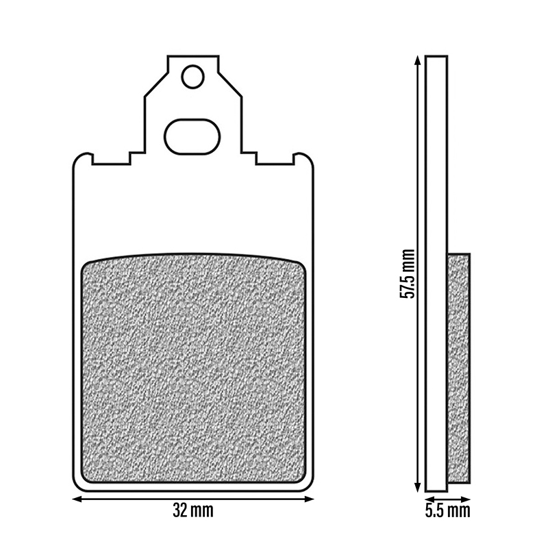 Plaquette de frein Newfren FD0098BE organique avant MBK X-Limit Yamaha DTR Malaguti F12 F15 - vue 2