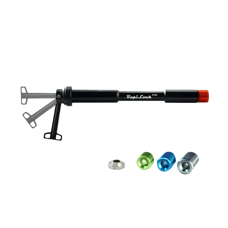 Axe traversant blocage rapido roue VTT avant 133 mm M15x100-110 RAPILOCK - vue 2