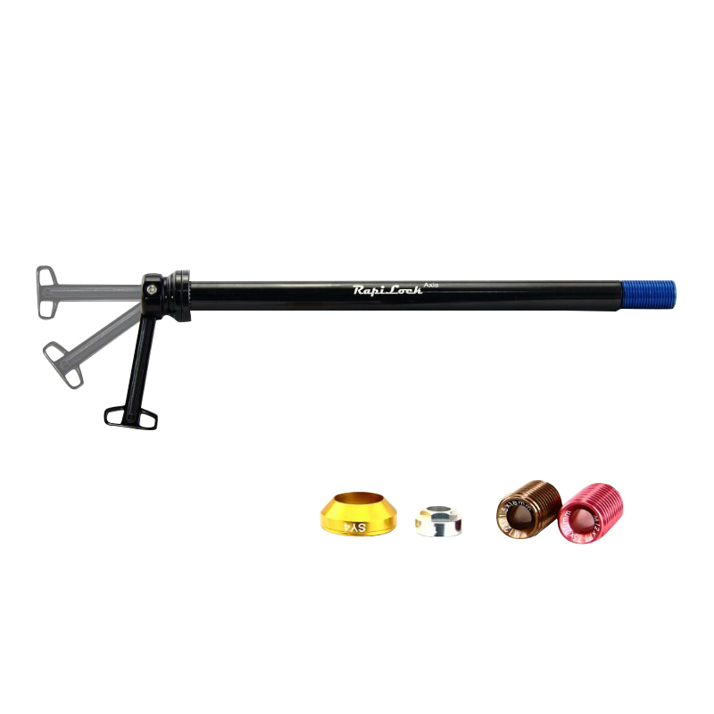 Axe traversant blocage rapido roue VTT arrière LG 164 mm hors butée filetage M12X157 super boost RAPILOCK - vue 2