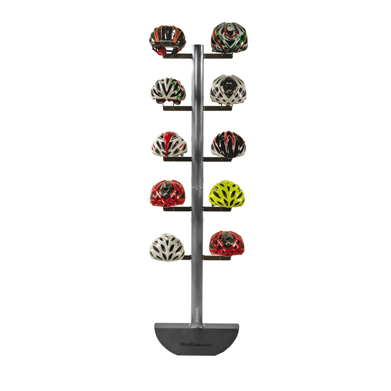 Présentoir de 10 casques hauteur 188 cm Bicisupport - vue 2