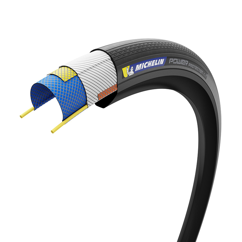 Pneu route 700 x 30 Michelin Power Protection noir tubeless ready TS gomme Magi-X (30-622) - vue 3