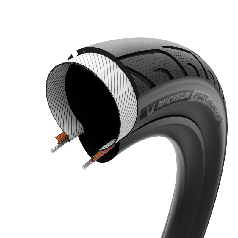 Pneu BMX 20 x 2.30 Michelin pilot freestyle racing line noir TS (58-406) - vue 6