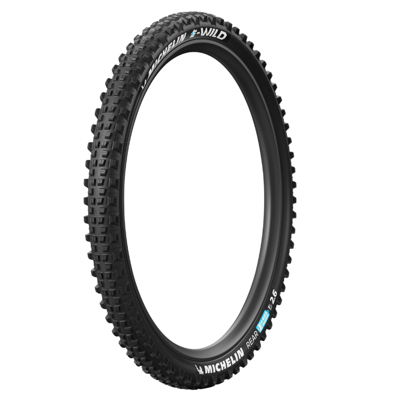 Pneu VTT Michelin e-Wild Rear 27.5 x 2.60 Tubeless Ready Gravity VAE Racing Line noir (65-584) - vue 4