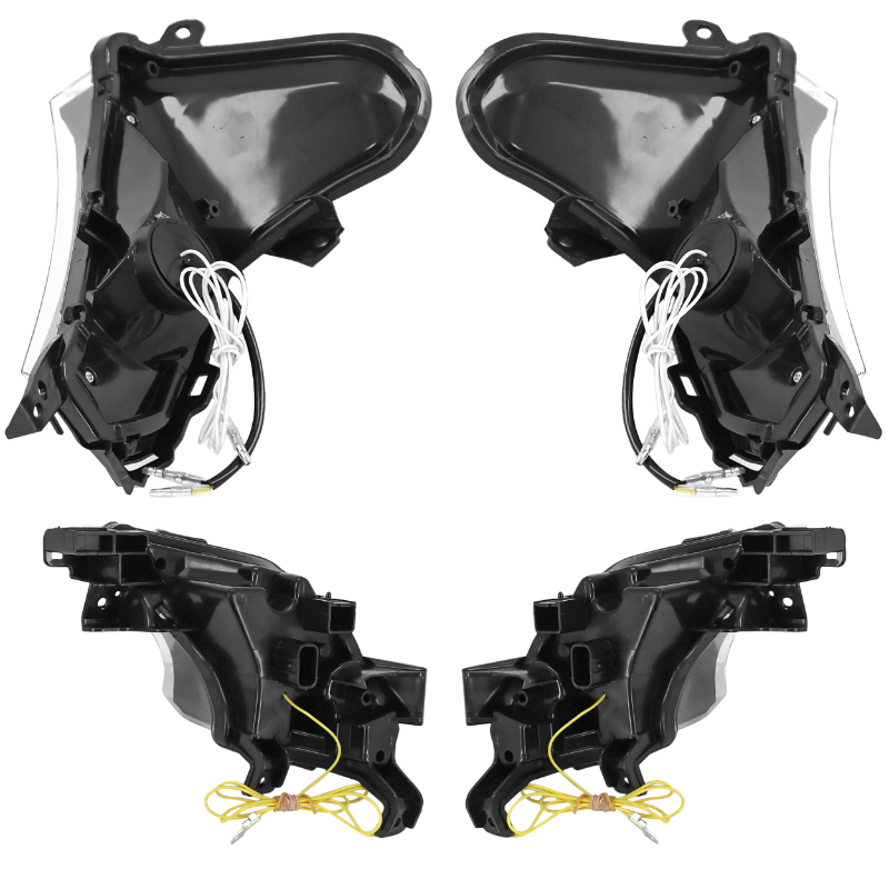 Clignotant et feu arrière LED maxiscooter Yamaha 530 TMAX 2017-2019 P2R transparent homologué CE - vue 3