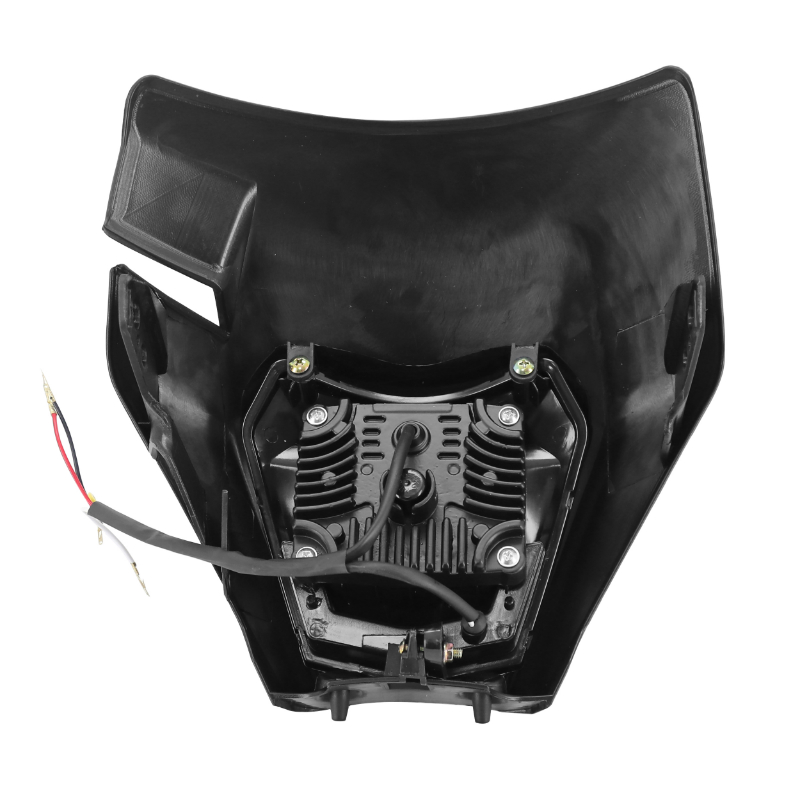 Plaque phare tête de fourche moto universel type KTM EXC 2.0 noir homologué CE LED P2R - vue 3