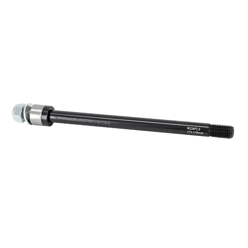 Axe traversant remorque roue arrière Black Bearing filetage M12x1.5mm pour 12x142-148 (172-178mm) avec entretoise - vue 2