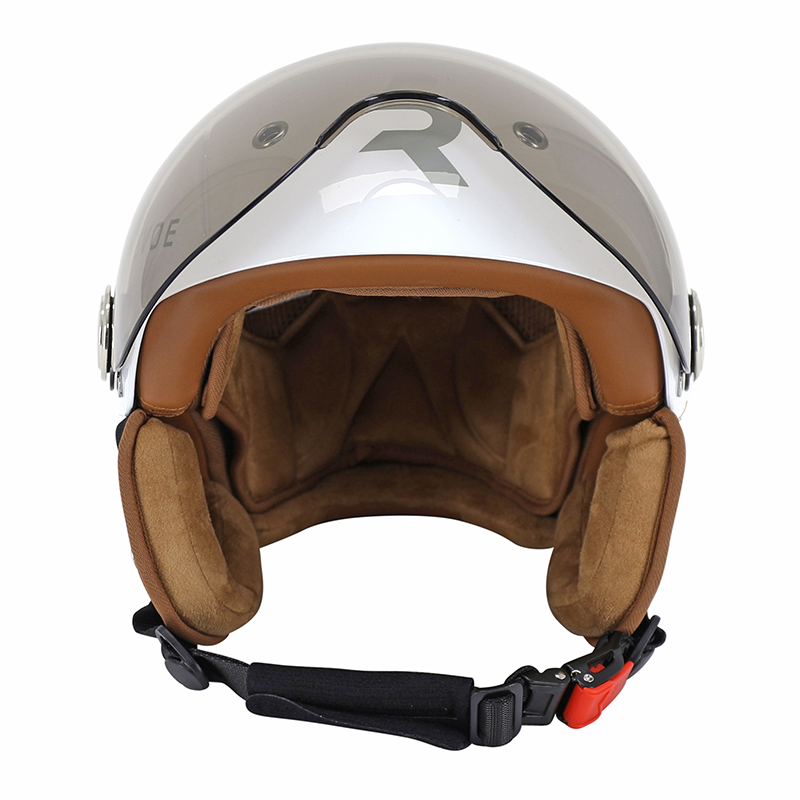 Casque vélo adulte REVOE Premium urbain-city blanc sky taille 59-60 visière réglable protection oreille amovible homologation EN1078+A1 - vue 4