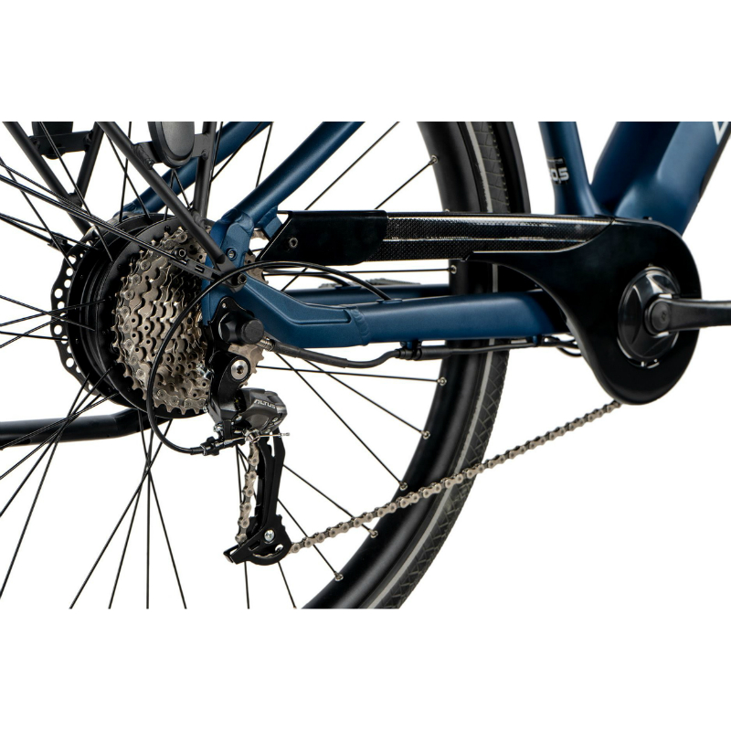 Velo electrique-vae VTC 29 Leader Fox sandy homme bleu mat 9V moteur roue ar bafang 36V 45NM batterie 20AH (17,5'' - H45CM - taille m - pour adulte de 168CM à 178CM) - vue 4