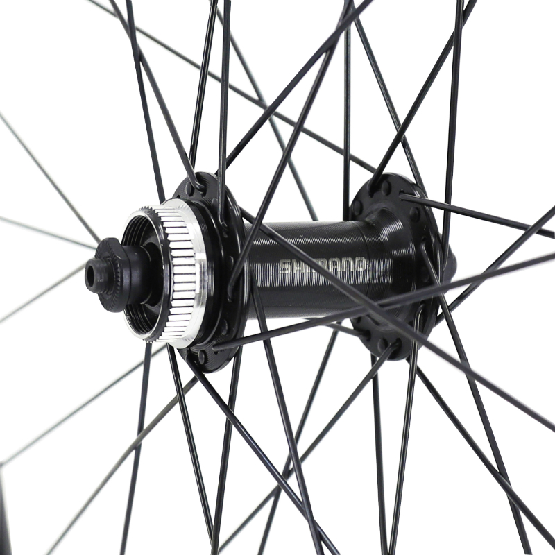 Roues VTT 27.5 disque Karma noir double paroi 32 rayons moyeu Shimano TX505 Centerlock 9-10-11V (paire) - vue 3