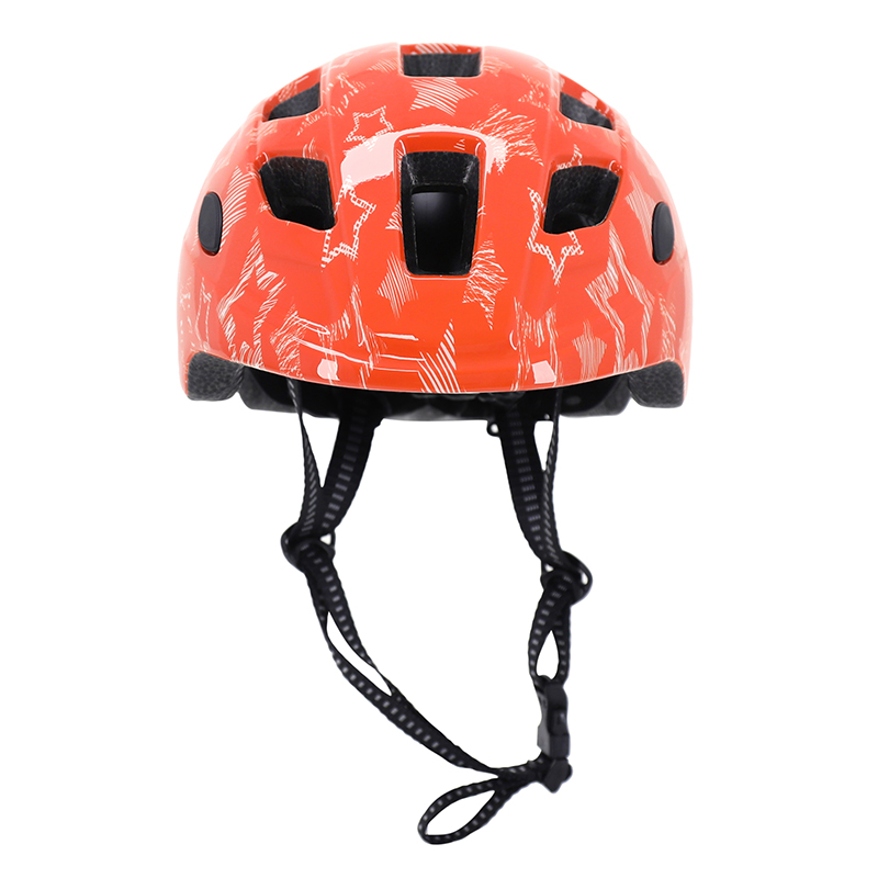 Casque vélo enfant Newton Stars orange in mold taille 48-52 - vue 2