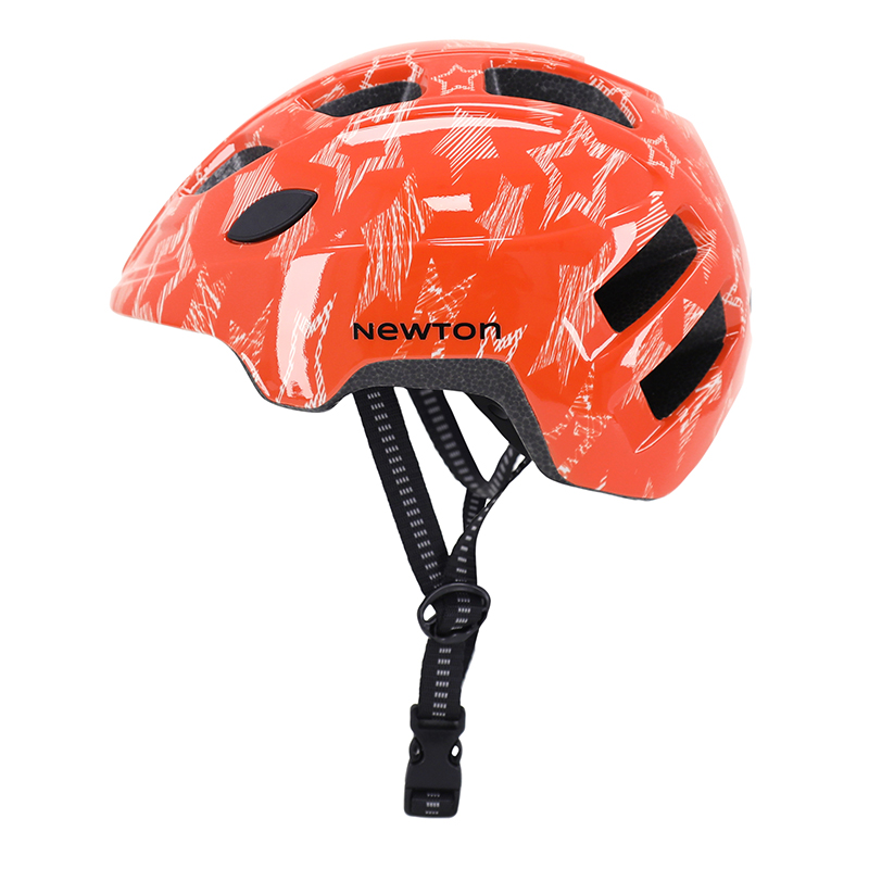 Casque vélo enfant Newton Stars orange in mold taille 48-52 - vue 4