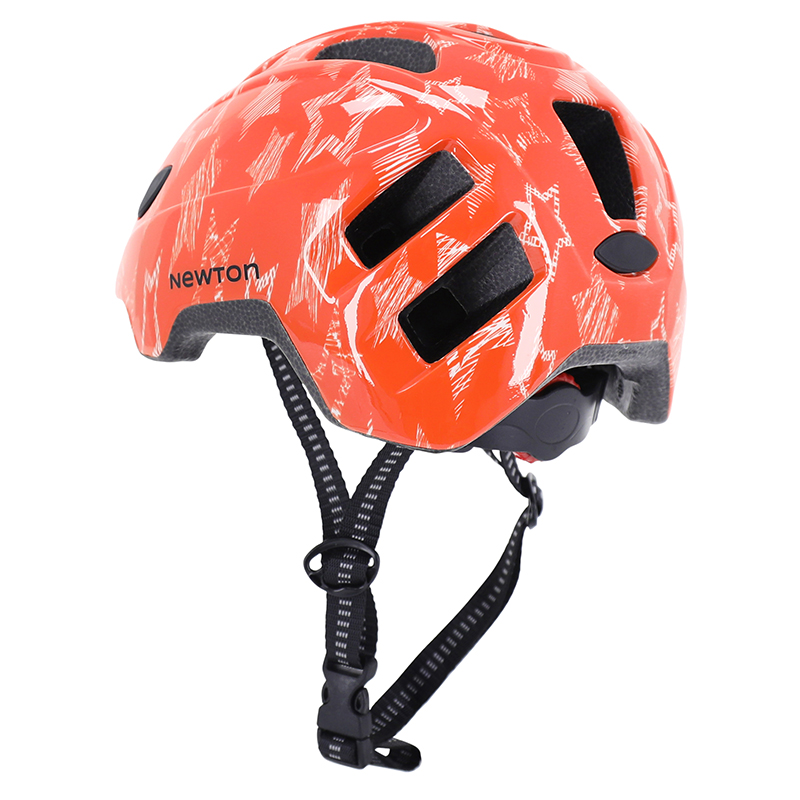 Casque vélo enfant Newton Stars orange in mold taille 48-52 - vue 5