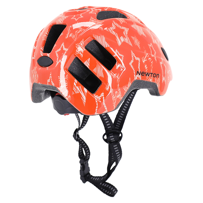 Casque vélo enfant Newton Stars orange in mold taille 48-52 - vue 7