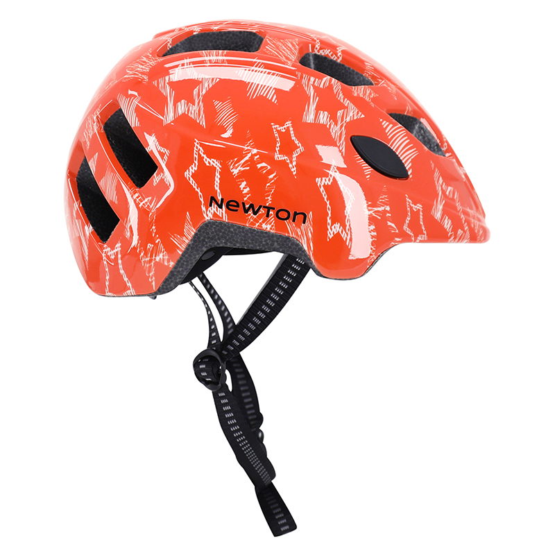 Casque vélo enfant Newton Stars orange in mold taille 48-52 - vue 8