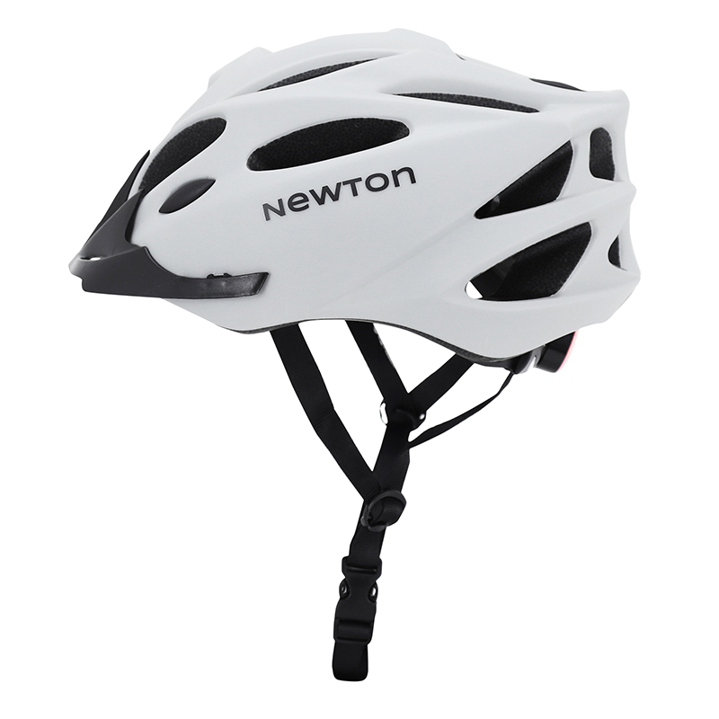 Casque vélo adulte Newton route-VTT sport gris clair mat in-mold Fidlock 55-58 cm avec visière - vue 4