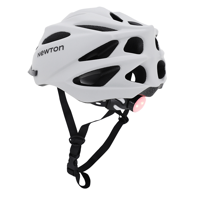 Casque vélo adulte Newton route-VTT sport gris clair mat in-mold Fidlock 55-58 cm avec visière - vue 5
