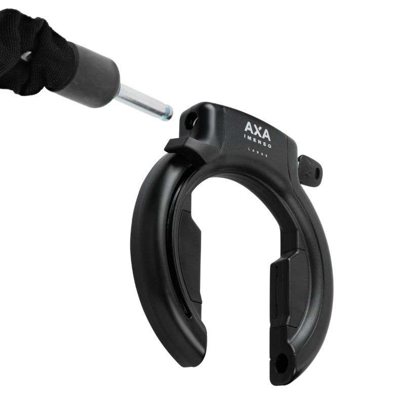 Antivol vélo fer à cheval AXA Imenso grande ouverture 75 mm noir - clé rétractable - sécurité niveau 12-15 - vue 3