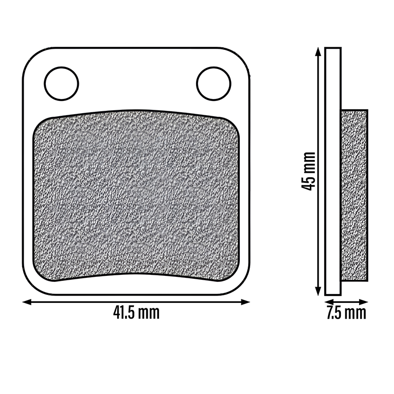 Plaquette de frein Newfren organique FD0080BE - vue 2