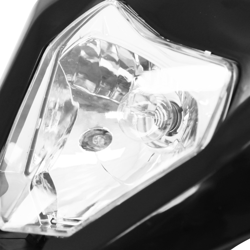 Plaque phare-tête de fourche moto universel type KTM noir P2R - vue 4
