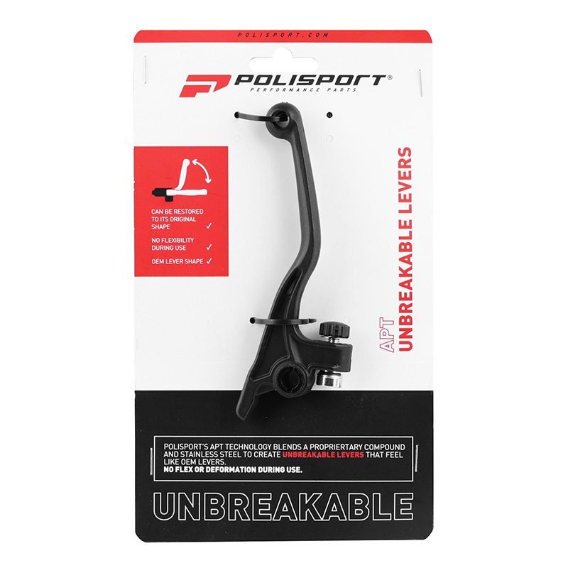 Leviers de frein et embrayage Polisport incassables KTM Husqvarna Sherco 125-450 2014+ noir (paire) - vue 2