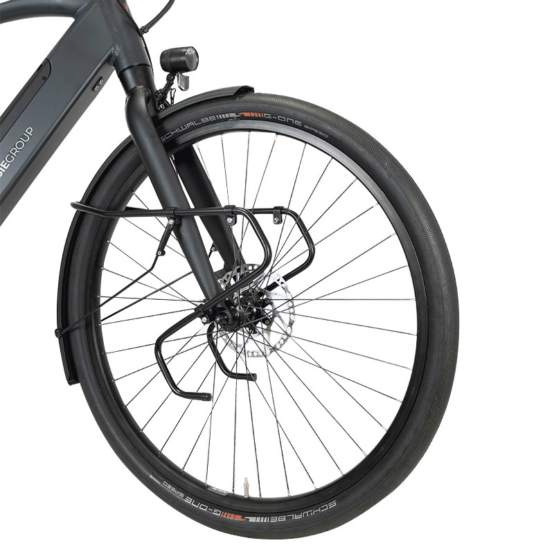 Porte-bagage vélo avant Racktime Front It fixation fourche noir 26-28-29" - 18 kg max - vue 2