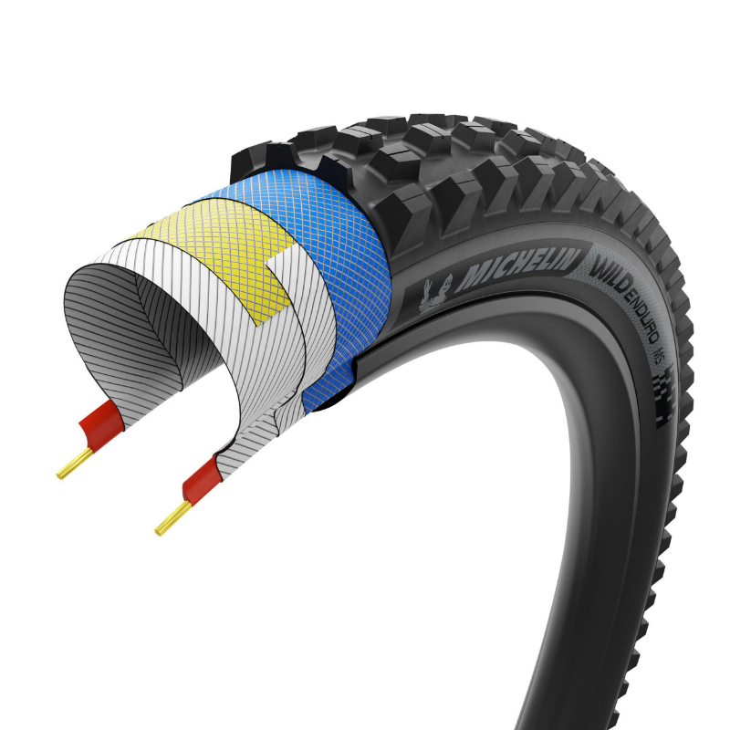 Pneu VTT Michelin Wild Enduro 29 x 2.40 MS Racing Line Tubeless Ready TS noir (61-622) - vue 3