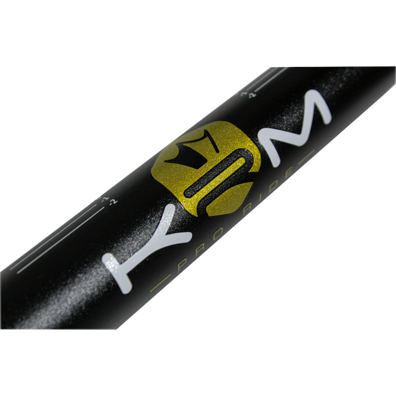 Guidon KRM Pro Ride Oversize 28,6 mm aluminium noir-or avec mousse - vue 3