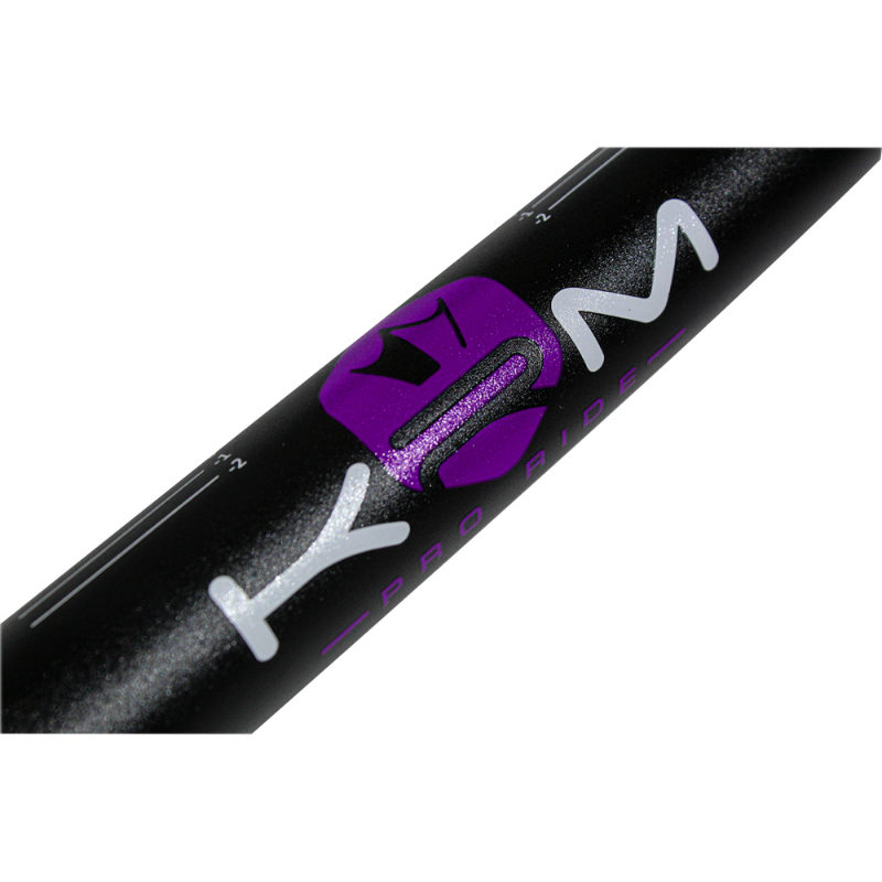 Guidon KRM Pro Ride Oversize 28,6 mm Aluminium Noir-Violet avec Mousse - vue 3