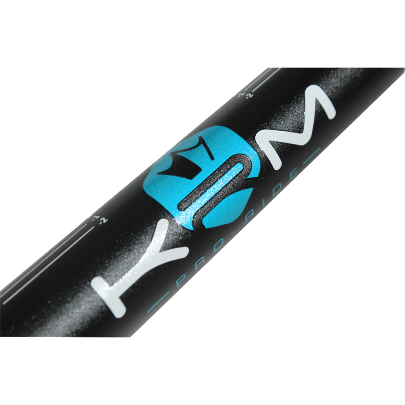 Guidon KRM Pro Ride Oversize 28,6 mm Alu Noir-Bleu Turquoise avec Mousse - vue 3