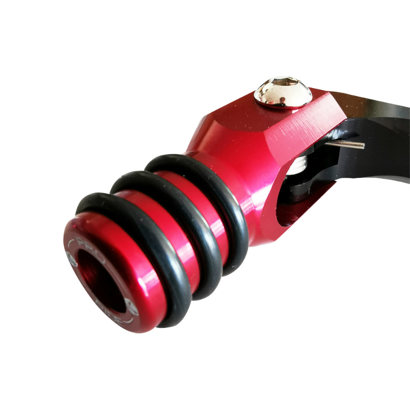 Sélecteur de vitesse KRM Pro Ride aluminium CNC noir-rouge pliable pour Derbi 50 Senda et GPR-Gilera 50 SMT - vue 2