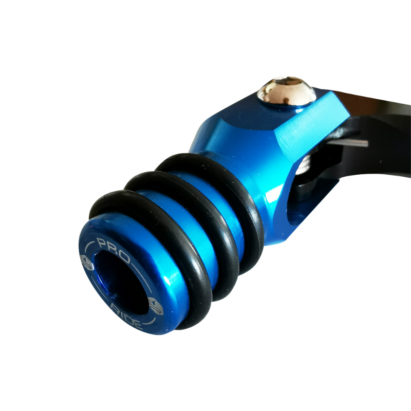 Sélecteur de vitesse KRM Pro Ride aluminium CNC noir-bleu pliable Minarelli 50 AM6 Beta 50 RR Rieju 50 MRT Sherco 50 SM-R SE-R - vue 2