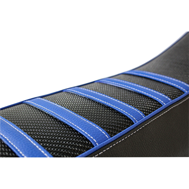 Couvre-selle KRM Pro Ride pour Aprilia 50 SX 2006-2017 noir-bleu - vue 2
