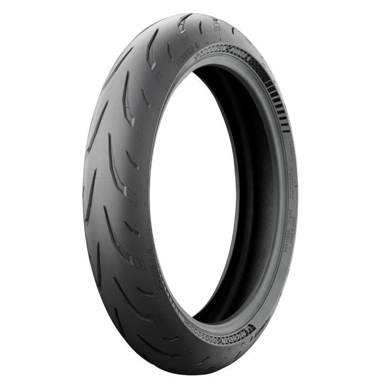 Pneu avant Michelin Power 6 120/70ZR17 (58W) TL - vue 2