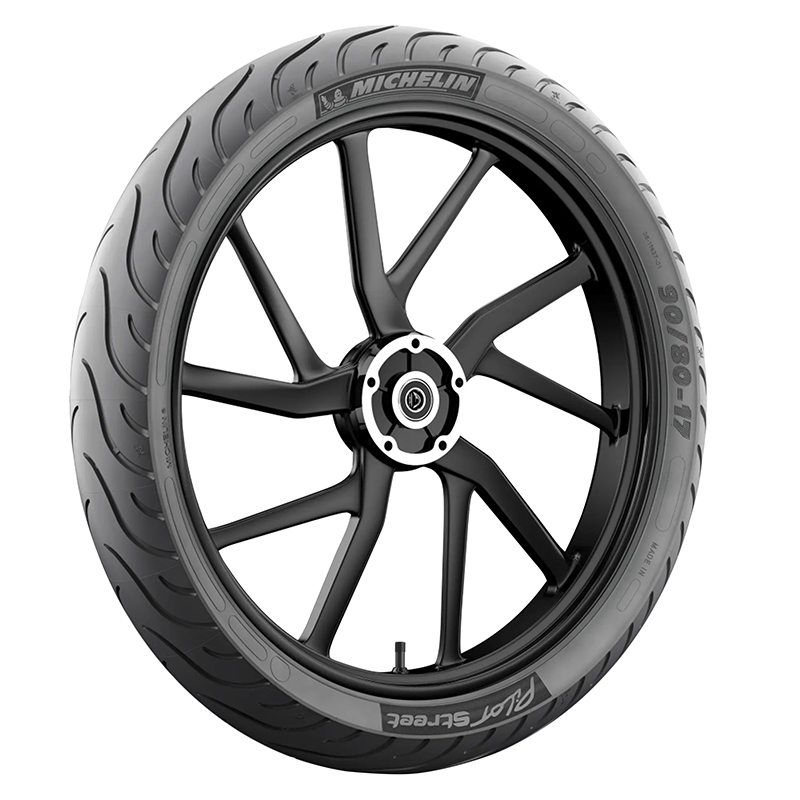 Pneu moto avant 17'' 80-90-17 Michelin Pilot Street TL renforcé 50S - vue 2