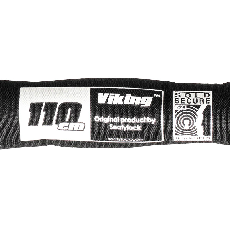 Antivol vélo chaîne à clé Seatylock Viking Gold maillons 10 mm 110 cm homologué Sold Secure Gold et FUB 2 étoiles - vue 5