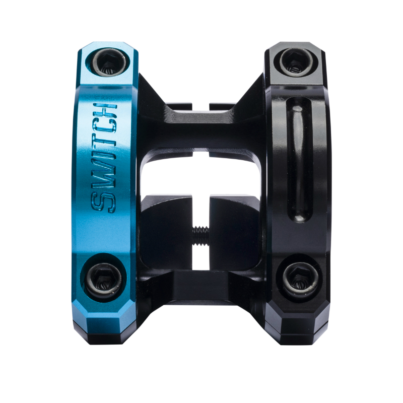Potence VTT Switch Rocker alu CNC noir-bleu cintre 35 mm DH 35 mm - vue 2