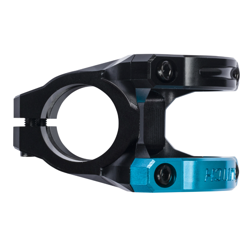 Potence VTT Switch Rocker alu CNC noir-bleu cintre 35 mm DH 35 mm - vue 3