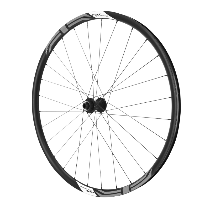 Roues gravel disque 700 Fir Galaxium Centerlock noir cassette SRAM XDR 12V axe traversant 12-100 et 12-142 profil 26 mm (paire) tubeless ready - vue 3