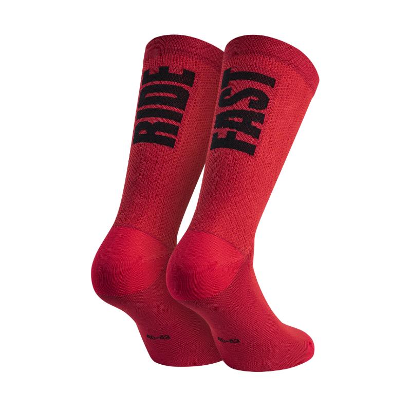 Chaussettes été Gist Ride Fast rouge 36-39 antibactérien hauteur 22 cm - vue 2
