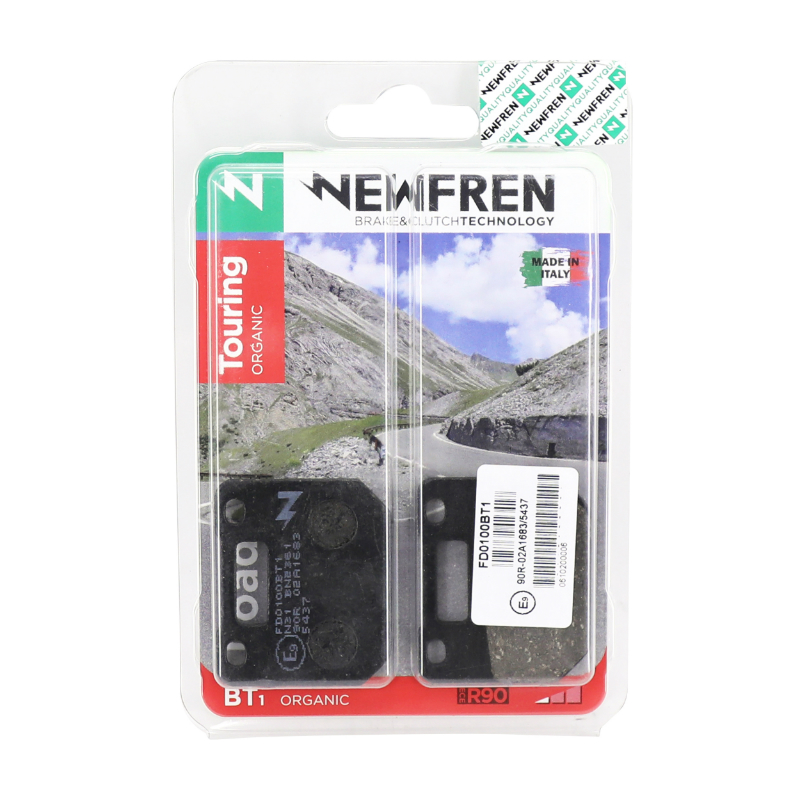 Plaquette de frein Newfren pour suzuki 80 RG gamma 1988+1993, 125 RG gamma 1986+1990 av (compatible etrier stage 6-G-FORCE 4 pistons) (FD0100BT) (touring organique) - vue 2