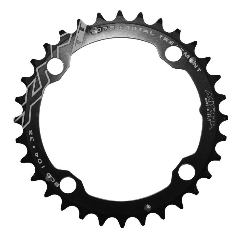 Plateau vae-e-bike 4BRA d.104 pour yamaha-brose Miche 32DTS mono noir 12-11-10-9v.