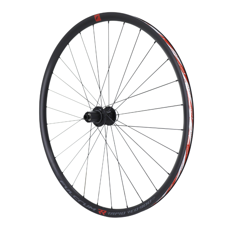 Roues gravel disque 700 Fulcrum Rapid Red 900 tubeless ready noir Centerlock Shimano 11-10V axe traversant 12x100 et 12x142 (paire) - vue 2