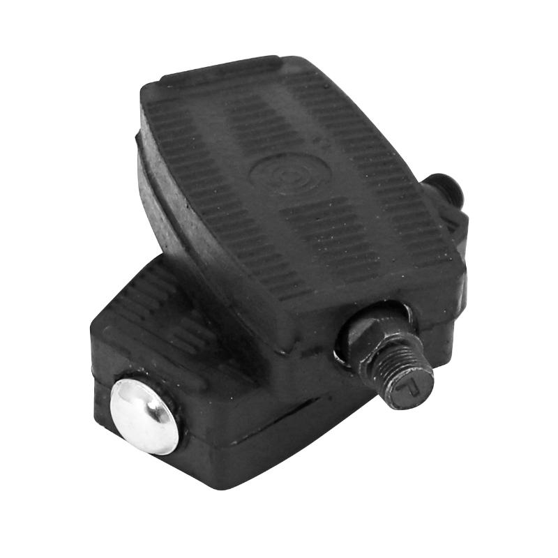 Paire de repose-pieds caoutchouc noir 14x125 Peugeot 103 - MBK 40/50/51 - Solex - Type Atom - vue 2