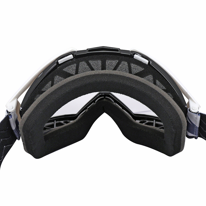 Masque-lunettes cross ADX MX noir-blanc écran transparent anti-rayures homologué EN1938 - vue 6