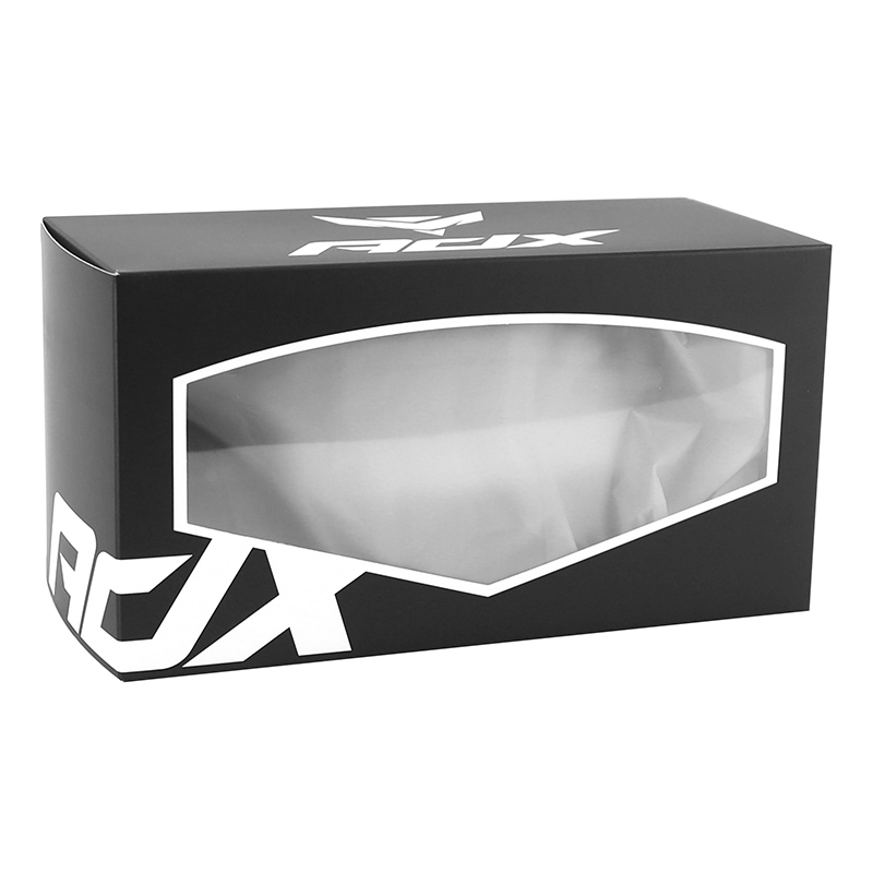 Masque-lunettes cross ADX MX noir-blanc écran transparent anti-rayures homologué EN1938 - vue 8