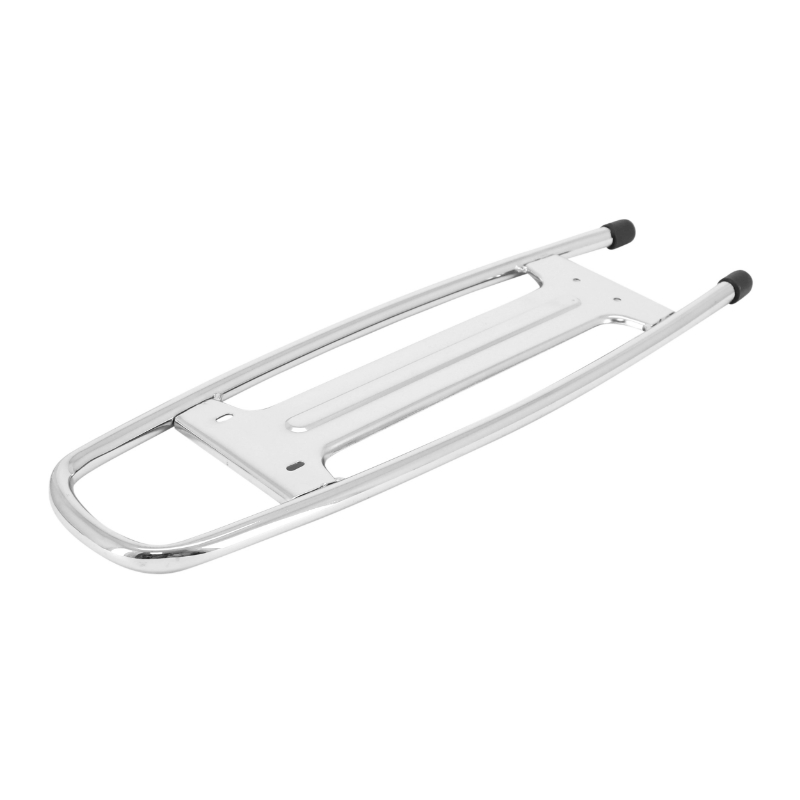 Porte-bagages cyclo adaptable Peugeot 103 MVL SP chrome arrière Sélection P2R - vue 3