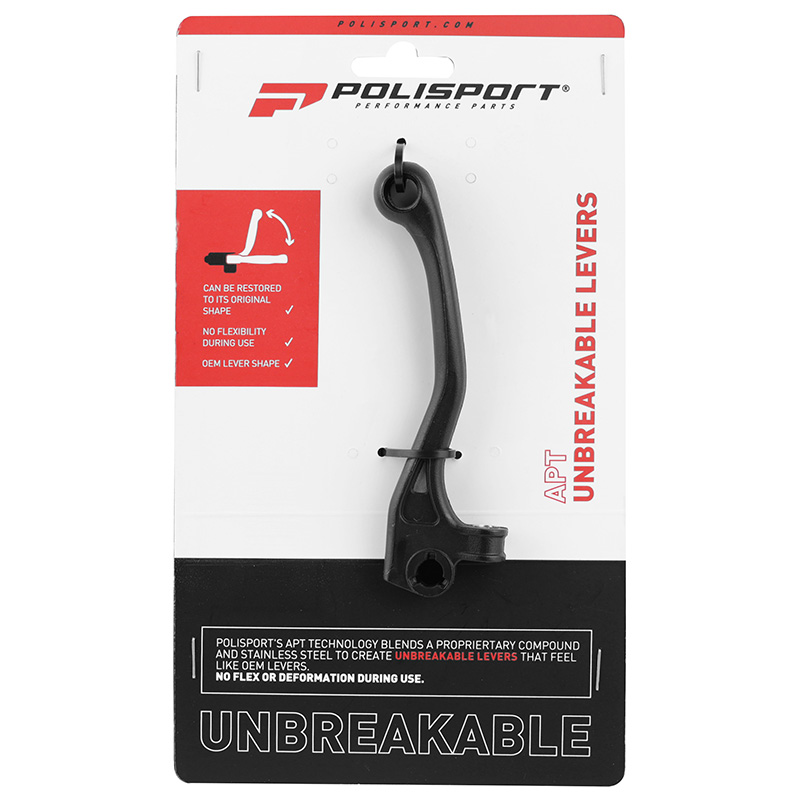 Levier de frein-embrayage Polisport incassable Beta 125 RR 2018+ / 250 RR 2015+ / 350 RR 2024+ / 480 RR 2015+ noir (paire) - vue 2