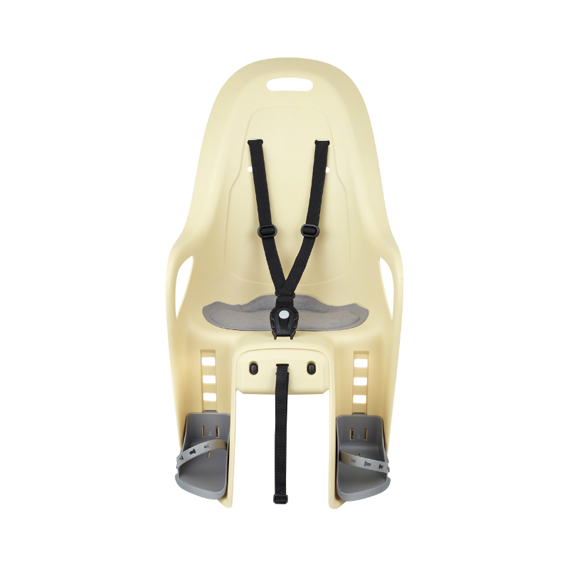 Porte bebe-siege enfant arriere Polisport a fixer sur porte bagage fixation etau koari jaune coussin gris (9 a 22KGS) compatible vae homologue en 14344 en boite individuelle - vue 2